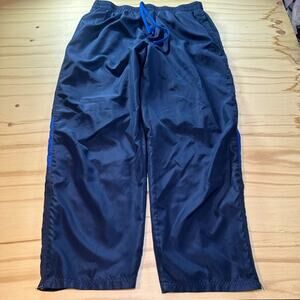 Vintage Starter Track Pants Mens XL Blue Polyester Stretch Baggy Mesh Lined